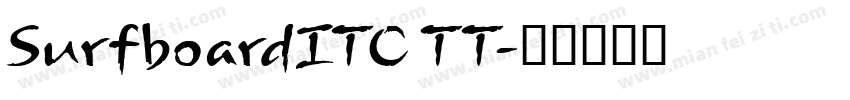 SurfboardITC TT字体转换